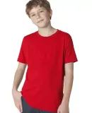 Next Level 3310 Boy's S/S Crew  in Red