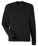 J America 8721 BTB Fleece Crewneck Sweatshirt in Black