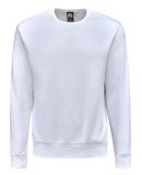 J America 8721 BTB Fleece Crewneck Sweatshirt in White