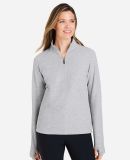 North End NE725W Ladies' Spirit Textured Quarter-Z in Platinum heather