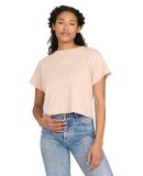 US Blanks US531OR Ladies' Organic Baby Rib Crop T- in Suntan