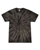 H1000 Tie-Dyes Adult Tie-Dyed Cotton Tee in Spider black