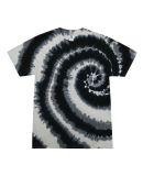 H1000 Tie-Dyes Adult Tie-Dyed Cotton Tee in Swirl black