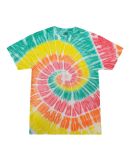 H1000 Tie-Dyes Adult Tie-Dyed Cotton Tee in Citrus