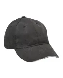 Adams Hats LP107 Icon Semi-Structured Sandwich Vis in Black / white