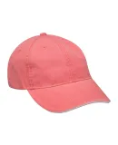 Adams Hats LP107 Icon Semi-Structured Sandwich Vis in Coral / white