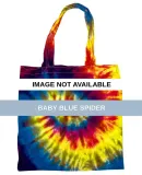9222 Tie Dyes Cotton Tote Bag Baby Blue Spider