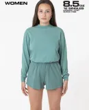 Los Angeles Apparel 1214GD Heavy Jersey Short Shor in Atlantic green