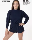 Los Angeles Apparel 1214GD Heavy Jersey Short Shor in Navy