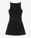 Los Angeles Apparel 14R315 14/1RibSpaghetti Boatne in Black