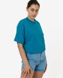 Los Angeles Apparel 1801GD Garment Dye Plain Crew  in Dark teal