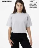Los Angeles Apparel 1801GD Garment Dye Plain Crew  in Light grey