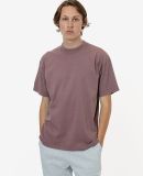 Los Angeles Apparel 1801GD Garment Dye Plain Crew  in Mauve