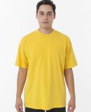 Los Angeles Apparel 1801GD Garment Dye Plain Crew  in Spectra yellow