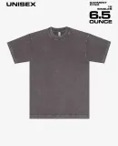 Los Angeles Apparel 1801MW S/S Mineral Wash Crew 6 in Cocoa