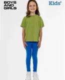 Los Angeles Apparel 18101GD Youth S/S Grmnt Dye Te in Celery green
