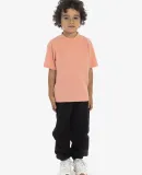 Los Angeles Apparel 18101GD Youth S/S Grmnt Dye Te in Coral