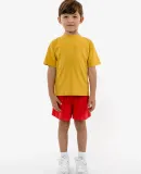 Los Angeles Apparel 18101GD Youth S/S Grmnt Dye Te in Gold