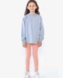 Los Angeles Apparel 18107GD Kids 6.5oz L/S Grmnt D in Clear blue