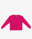 Los Angeles Apparel 18107GD Kids 6.5oz L/S Grmnt D in Fuchsia