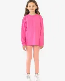 Los Angeles Apparel 18107GD Kids 6.5oz L/S Grmnt D in Paradise pink