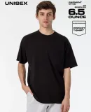 Los Angeles Apparel 1809GD S/S Pocket Tee in Black