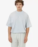 Los Angeles Apparel 1825GD 18/1 S/S Oversized Mock in Ash