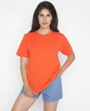 Los Angeles Apparel 20001 S/S Fine Jersey Crew 4.3 in Orange