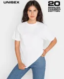 Los Angeles Apparel 2017 S/S Crew Neck 6.0 oz Heav in White