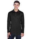 8405LS UltraClub® Adult Cool & Dry Sport Long-Sle in Black