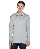 8405LS UltraClub® Adult Cool & Dry Sport Long-Sle in Grey
