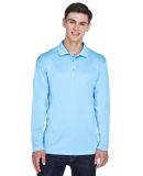 8405LS UltraClub® Adult Cool & Dry Sport Long-Sle in Columbia blue