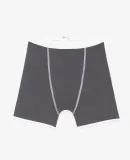 Los Angeles Apparel 44043 Baby Rib Boxer Brief in Asphalt