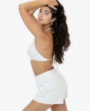 Los Angeles Apparel 73081 Interlock Halter Top in White