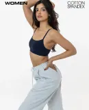 Los Angeles Apparel 83016GD Garment Dye Basic Bral in Navy