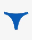 Los Angeles Apparel 8390 Ctn Spandex Thong Panty in Blue