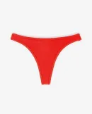 Los Angeles Apparel 8390 Ctn Spandex Thong Panty in Red orange