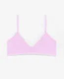 Los Angeles Apparel 8391 Cnt Spndx Spaghetti Brale in Candy pink