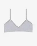 Los Angeles Apparel 8391 Cnt Spndx Spaghetti Brale in Heather grey