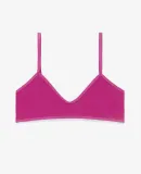 Los Angeles Apparel 8391 Cnt Spndx Spaghetti Brale in Red violet