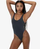 Los Angeles Apparel B310GD GD Tank Thong Bodysuit in Dolphin blue