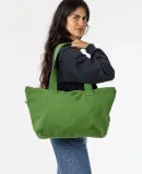 Los Angeles Apparel BD06 Carry All Zip Tote Bag in Vintage green