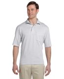 436 Jerzees Adult Jersey 50/50 Pocket Polo with Sp in Ash