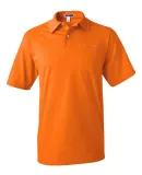 436 Jerzees Adult Jersey 50/50 Pocket Polo with Sp Safety Orange