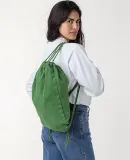 Los Angeles Apparel BD09 Drawstring Bag in Vintage green