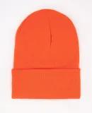 Los Angeles Apparel BEANIE Classic Cuff Beanie in Hot orange