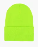 Los Angeles Apparel BEANIE Classic Cuff Beanie in Neon green