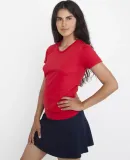 Los Angeles Apparel FF3001 S/S  Cotton-Poly Tee 3. in Red