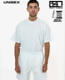 Los Angeles Apparel HF-02 Heavy Fleece Mid Short in White