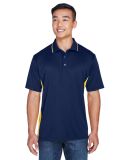 8406 UltraClub® Adult Cool & Dry Sport Two-Tone M in Navy/ gold